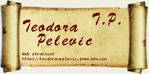 Teodora Pelević vizit kartica